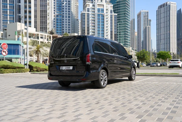 Black Mercedes V300 Avantgarde Extra Long, 2025 Photo 2
